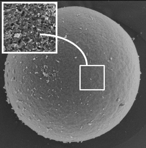 Gelled microspheres for the vehiculation and release of therapeutic agents