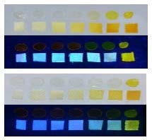 Material capable of detecting the decomposition of certain packaged foods.