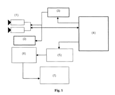 Artificial vision system for the semaphoric control of the access to parking and garages, through the monitoring of pedestrians.