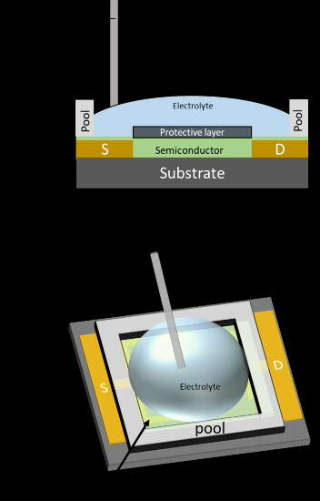 An electrical stable electrochemical sensor device based on Electrolyte ...