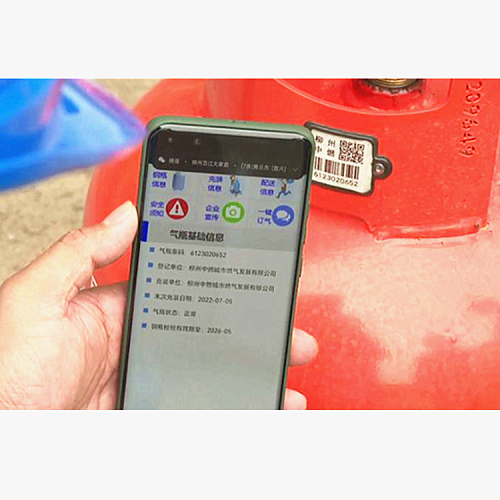 Mobile APP Windows Wireless Base LPG Cylinder Tracking bar code tag technology