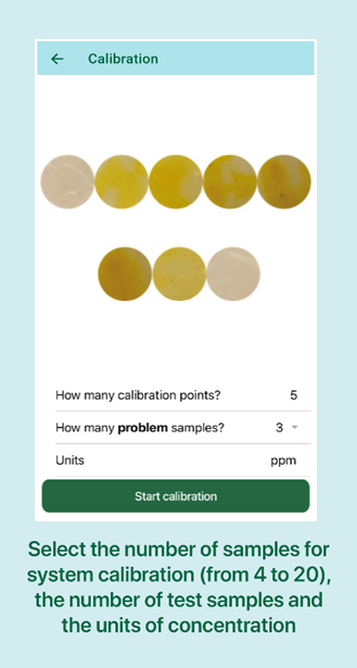 App that allows measure substances of interest with a single photograph