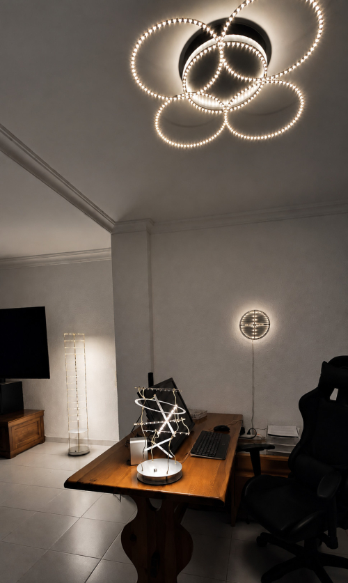 Modular LED Lighting System for Creating Multiple Light Fixture Configurations