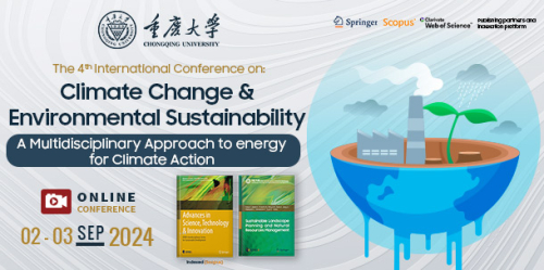 Climate Change and Environmental Sustainability (CCES) 4th Edition conference