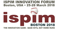 ISPIM Innovation Forum: The Innovation Game: Base Hits, Not Home Runs